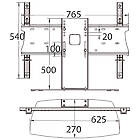 Unicol PFT1 Large Format Display Desk Mount for 33 to 57 inch monitors product image