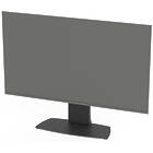 Unicol PFT1 Large Format Display Desk Mount for 40 to 70 inch monitors Top View product image