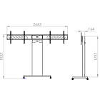 Unicol RH200-HD Rhobus Heavy Duty Twin TV/Monitor Trolley product image