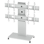 Unicol RH400-HD 2×2 Rhobus TV/Monitor Trolley finished in white product image
