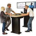 Stand‑to‑Meet Premium Quality Twin Screen Fixed Height Table