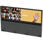 Summit Foor‑To‑Wall Dual Screen Video Conference Wall