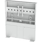 Unicol SUM6FS Summit Free-standing Single Screen Video Conference Wall finished in white product image