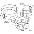 Unicol VCC1 Pillar clamp for single AV mount - 100-700mm pillar product image