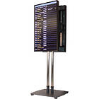 Unicol VSLBB-1500x2-PS8-PPZXx2 VS1000 Plinth base modular portrait stand for dual back-to-back screens up to 70