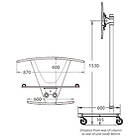 Unicol VSS-1500X2-PS2-PZX1-VLC VS1000 Scimitar Base Modular TV/Monitor Trolley product image