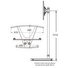 Unicol VSX-1500X2-PS2-PZX1 VS1000 Scimitar Base TV/Monitor Stand product image