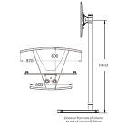 Unicol VSX-1500X2-PS2-PZX VS1000 Scimitar Base Monitor Stand product image
