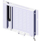 Unicol VTS2 Horizontal Serviceable Cassette Screen Mount finished in white product image