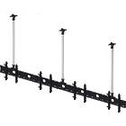 Unicol MBC450 Inline multi-screen ceiling mount for 4 × 50″ large format displays (Ships with 1.5m columns; VESA 200×200–800×400)