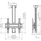 Vogels C3044B TV/Monitor Ceiling Mount  Kit product image