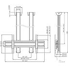 Vogels CD1584B Large TV/Monitor Ceiling Mount  Kit product image