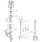 Vogels CT240822B Turning TV/Monitor Ceiling Mount product image