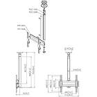 Vogels CT240844S Turning TV/Monitor Ceiling Mount product image