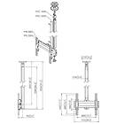 Vogels CT242244B Turning TV/Monitor Ceiling Mount product image