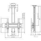 Vogels CT3044B Turning TV/Monitor  Ceiling Mount product image