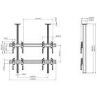 Vogels CVW2255 2×2  Video Wall Ceiling Mount product image