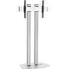 TV/Monitor Floor Stand with Tilt ‑ Silver