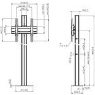 Vogels FM1844S LCD/LED monitor/ Commercial TV Bolt-down stand - screens up to 65 inch product image