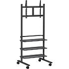 Large format display trolley for screens up to 55"