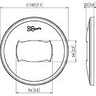 Vogels PFA 9108 White ceiling plate cover for PUC 25xx Series product image