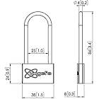Vogels PFA 9109 Padlock for PFS33xx display strips product image