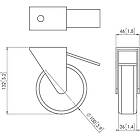 Vogels PFA 9114 Heavy duty castors - set of 4 product image