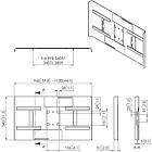 Vogels PFA 9115 Back cover for 42"-49" monitors in landscape orientation product image