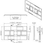 Vogels PFA 9116 Back cover for 50"-55" monitors in landscape orientation product image