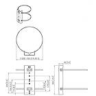 Vogels PFA 9145 Column Clamp Connect-it finished in Black/Silver product image