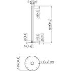 Vogels PFA 9155 Mid-Level Stainless Steel Bolt-down TV/Monitor Stand Exc Bracket product image