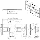 Vogels PFA 9159 Back Cover for 65-70" monitors in landscape orientation product image