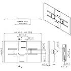 Vogels PFA 9161 Back Cover for 75-80" monitors in landscape orientation product image