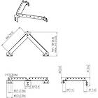 Vogels PFA9144 Wall support sliding bracket basic - short finished in Black product image