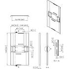 Vogels PFA9160 Back Cover for 65-70" monitors in portrait orientation product image