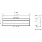 Vogels PFB 3405B Connect-it 515mm Interface bar finished in Black product image