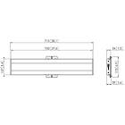 Vogels PFB 3407B Connect-it 715mm Interface bar finished in Black product image
