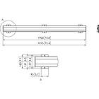 Vogels PFB3419S Connect-it 1915mm Interface bar finished in Silver product image