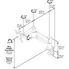 Vogels PFD 8543 Angled Twin pivot 10-29" LCD/LED monitor desk mount product image