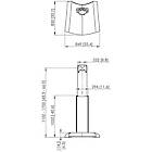 Vogels PFF 2420 Height Adjustable TV/Monitor Stand Exc Bracket product image
