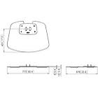 Vogels PFF 7020S Connect-it Large Floor Plate finished in silver product image