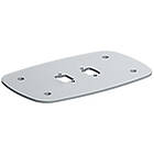 Vogels PFF 7060S Connect-it Bolt down plate for single column, finished in silver
