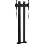 Vogels PFF 7070B Connect-it Bolt down plate for twin columns, finished in silver product image