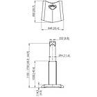 Vogels PFF2420 Height Adjustable TV/Monitor Stand Exc Bracket product image