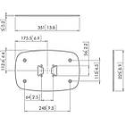 Vogels PFF7060B Connect-it Bolt down plate for single column, finished in black product image