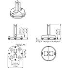 Vogels PFF7965 Connect-it Adjustable Floor or Ceiling mounting plate product image