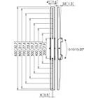 Vogels PFS 3308 Vertical mounting arms for LCD/LED monitors and commercial TV's product image