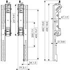 Vogels PFS 3504 Vertical mounting arms for LCD/LED monitors and commercial TV's product image
