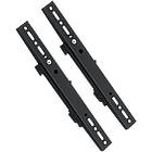 Vertical mounting arms for LCD/LED monitors and commercial TV's