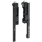 Vertical mounting arms for LCD/LED monitors and commercial TV's